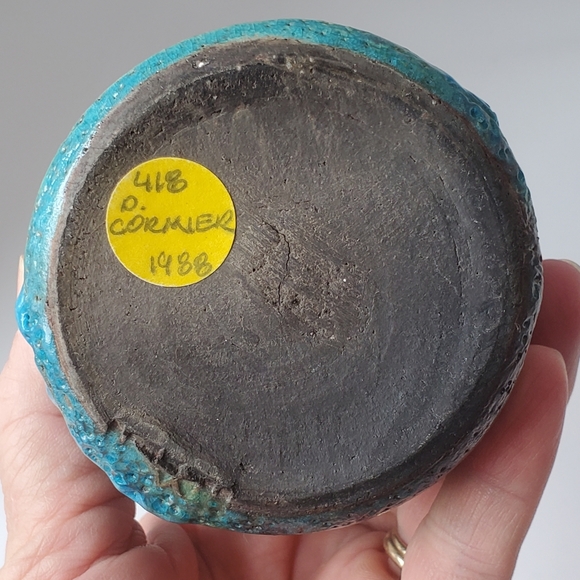 Vintage Raku Vase Don (or Leta) Cormier Pottery - Picture 8 of 11